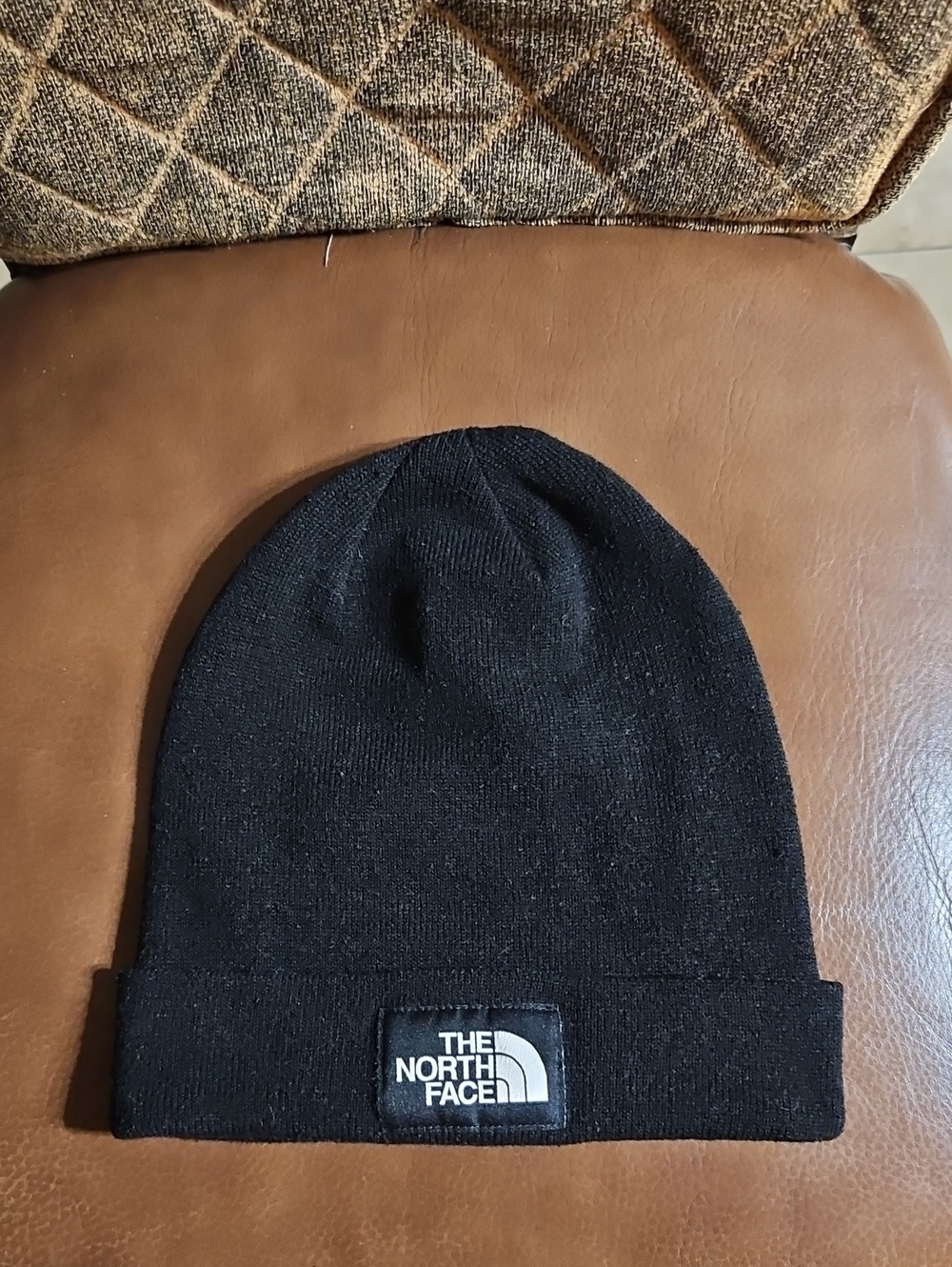 The North Face Dock Worker Recycled Beanie Winter Hat Black Knit